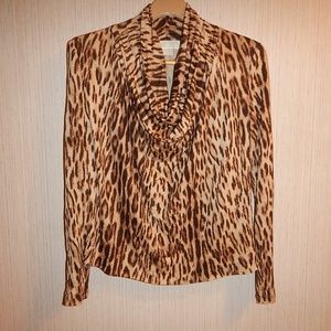 Michael Kors Cowl Neck  Long Sleeve Blouse